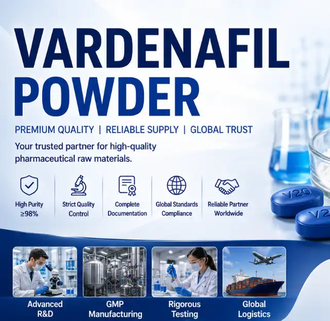 What Documents Should Vardenafil Powder Suppliers Provide?